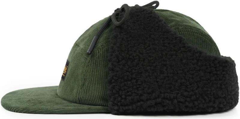 Corduroy Winter Cap - dark green 1