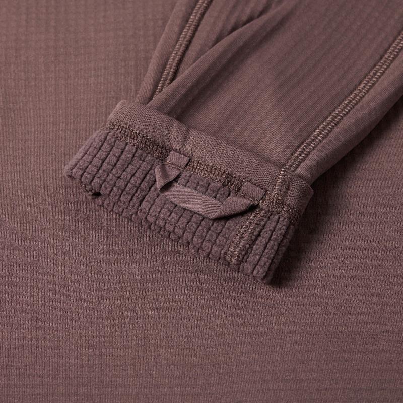Grid Base Layer Crewneck - Womens - Dark Fig 3