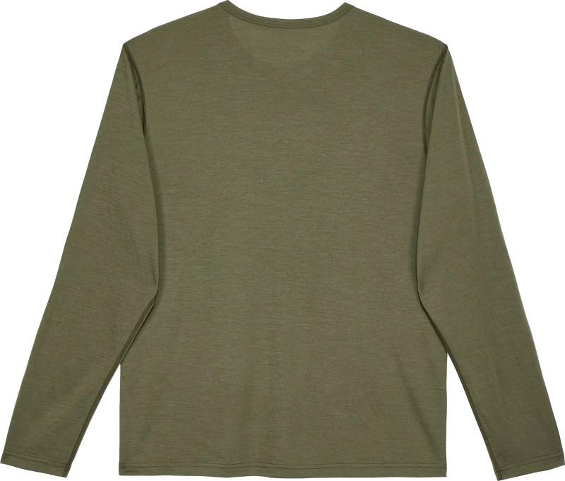 Merino LS Tee - Mens - dark olive 1
