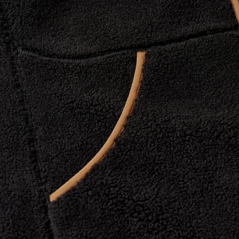 Prairies Pile Fleece Jacket - Mens - black / dark olive 1