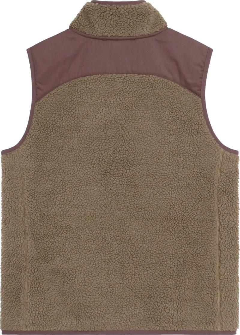 Prairies Pile Fleece Vest - Womens - sepia / dark fig 1