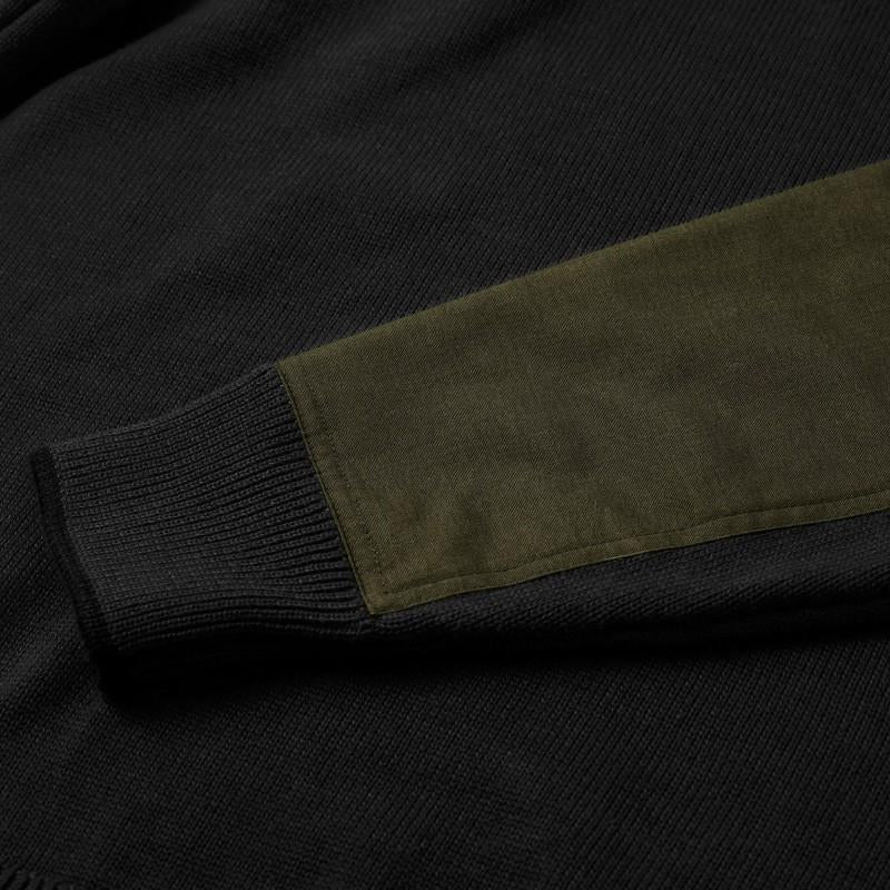 Prospector Sweater - Mens - black / dark olive 1
