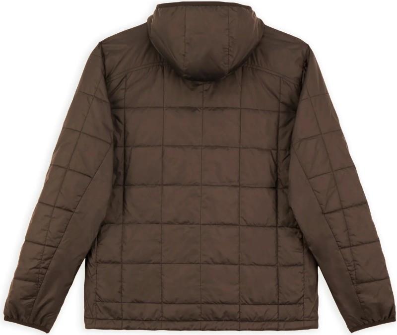 Seasonal Lightweight Insulated Hood Jacket - Mens - dark brown 1