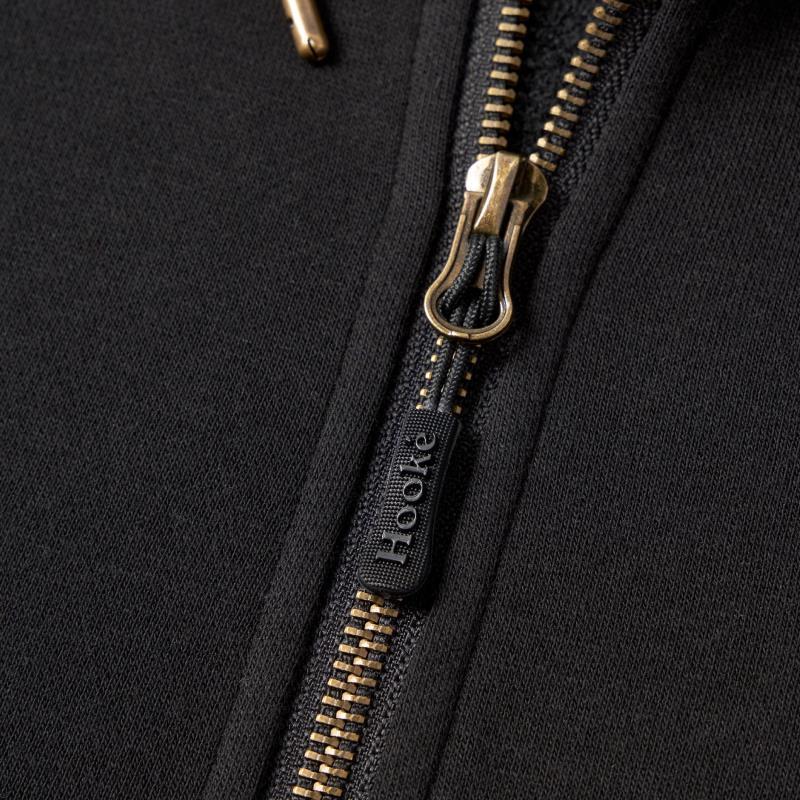 Signature Zip Up Hoodie - Mens - Black 4
