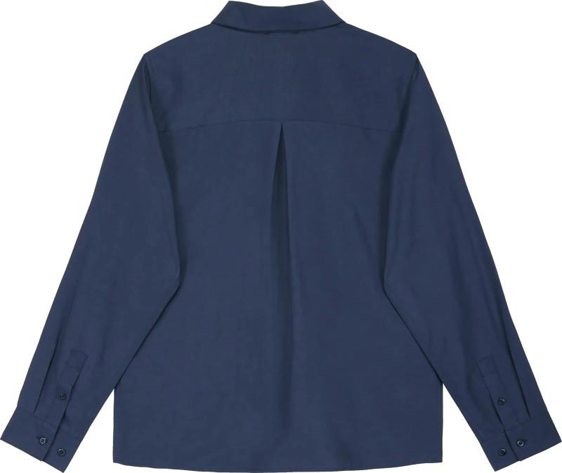 Tencel Linen Shirt - Womens - navy 1