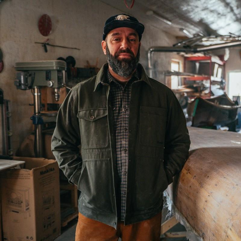 Trucker Work Jacket - Mens - dark olive 1