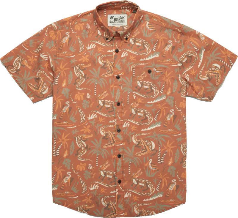 Mansfield Shirt - Mens - lazy gators / adobe 1