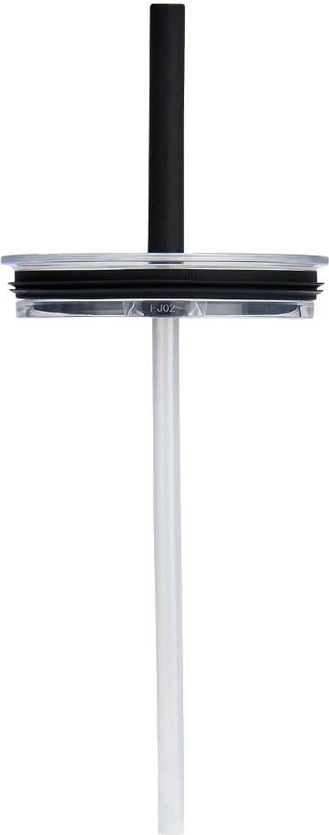 Press-In All Around Tumbler Straw Lid - Medium - clear / black 1