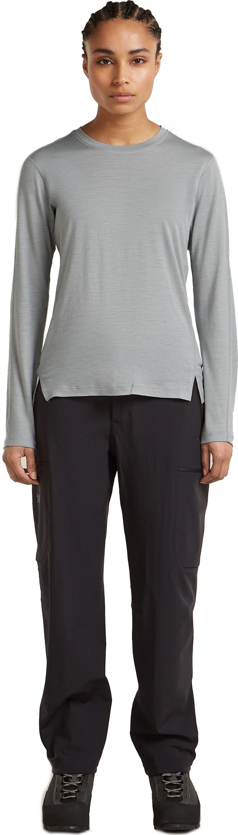 150 MerinoFine Ace LS Tee - Womens - proto grey 1