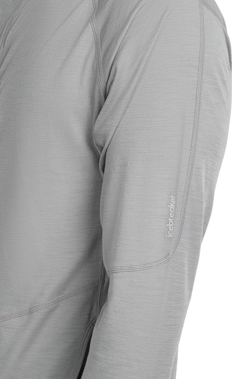150 MerinoFine Ace LS Zip Hoodie - Mens - proto grey 1