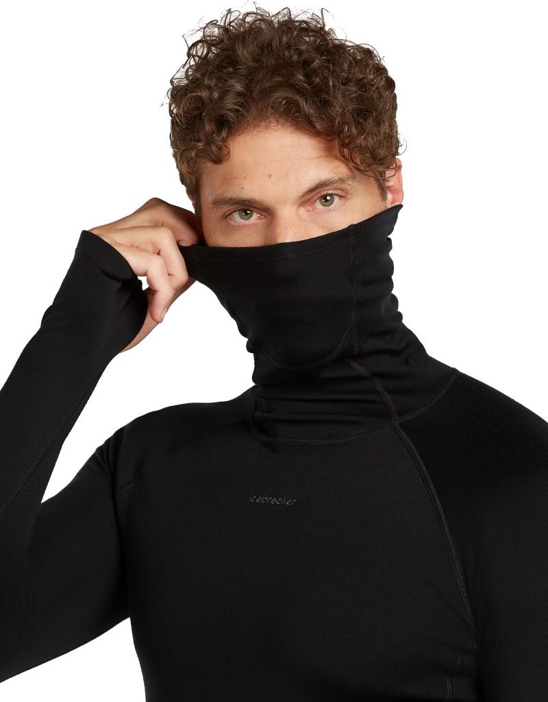300 MerinoFine Polar LS Roll Neck - Mens - black 1