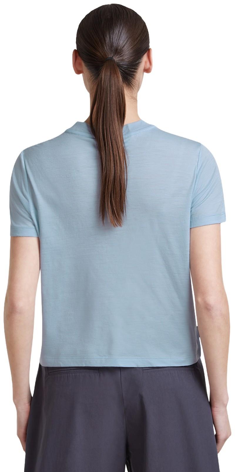 Merino 150 Tech Lite SS Crop Tee - Great Heights - Womens - zinc blue 1