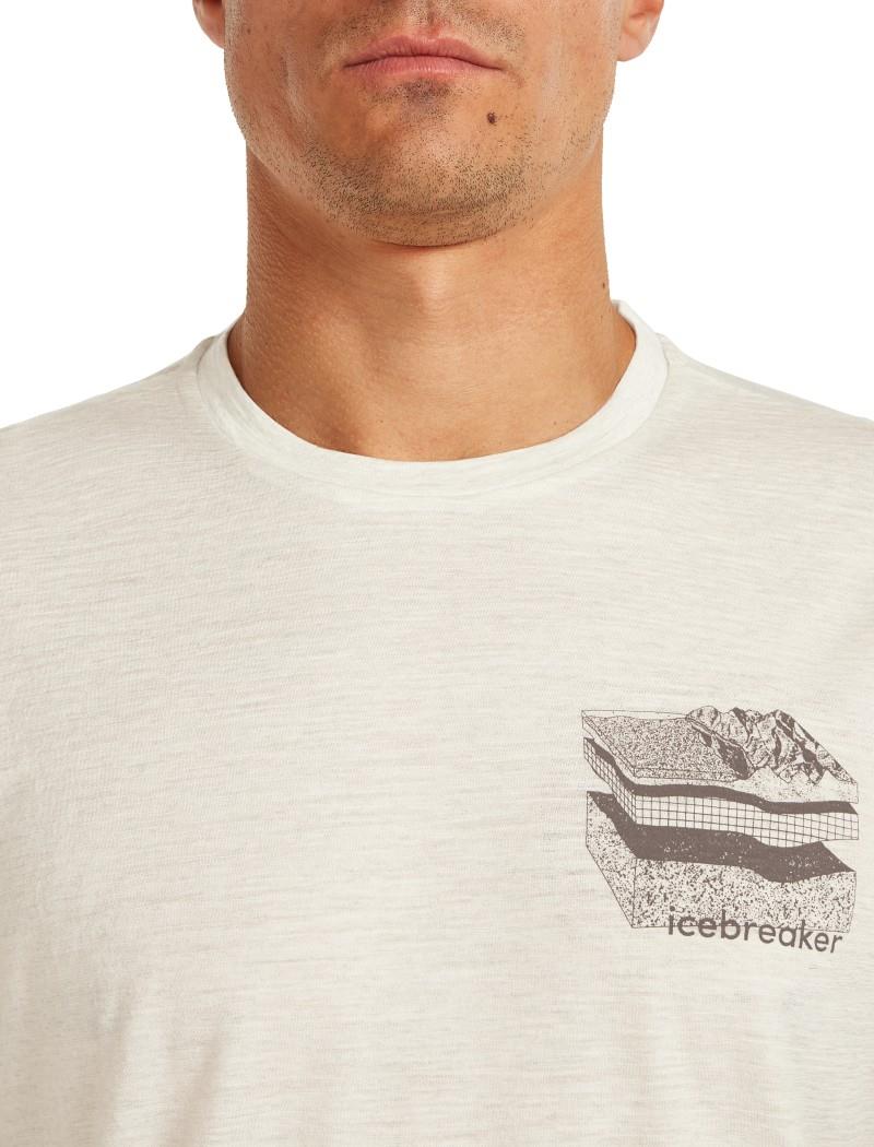 Merino 150 Tech Lite SS Tee - Evolving Layers - Mens - ecru heather 1