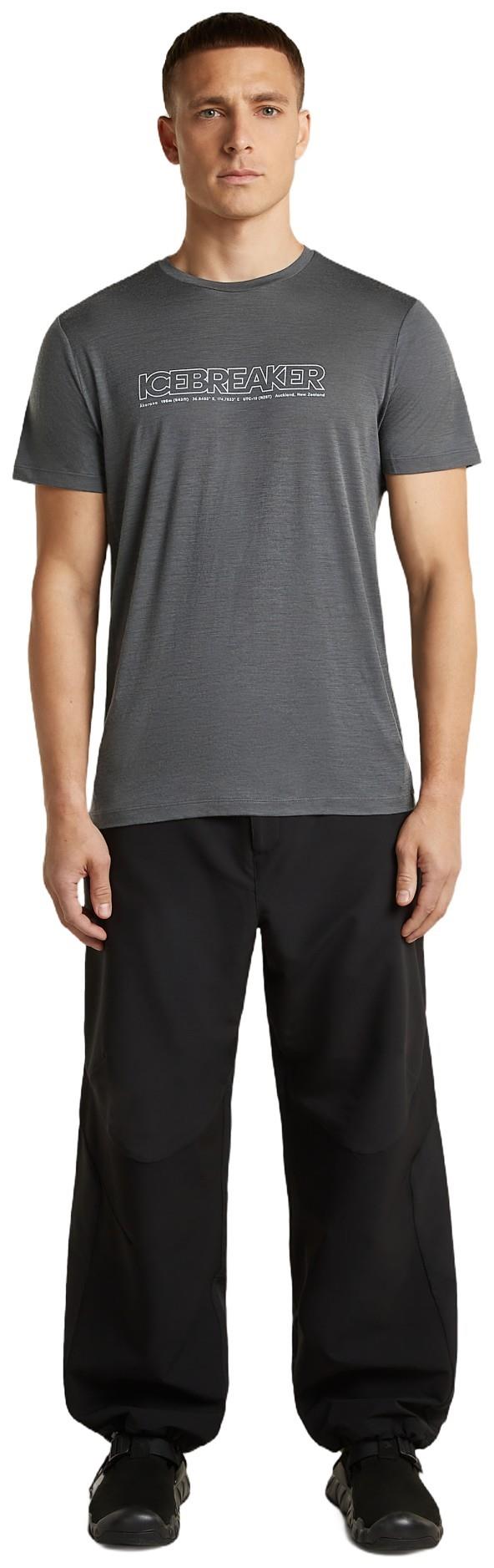 Merino 150 Tech Lite SS Tee - IB Coordinates - Mens - obsidian 1