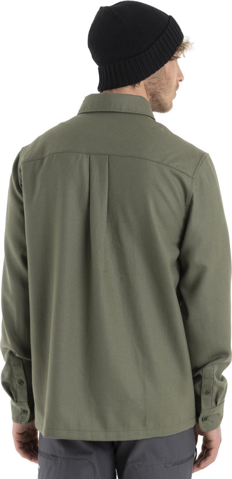 Merino 200 Dawnder LS Flannel Shirt - Mens - Loden 4