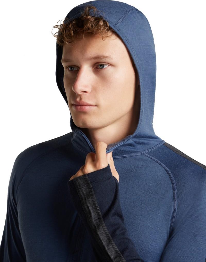 Merino 200 Oasis+ LS Half Zip Hoodie - Mens - midnight navy / dawn / jet heather / cb 1