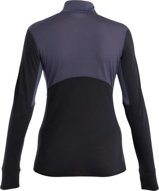 Merino 200 Realfleece Descender LS Half Zip - Womens - Graphite / Black / CB 2