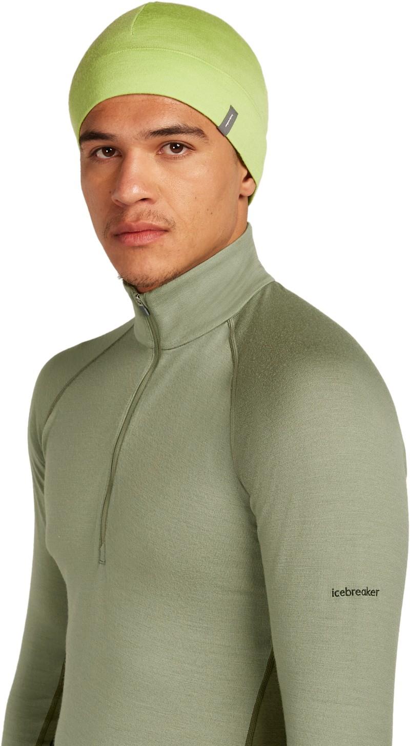 Merino 260 Quantum Beanie - peridot 1