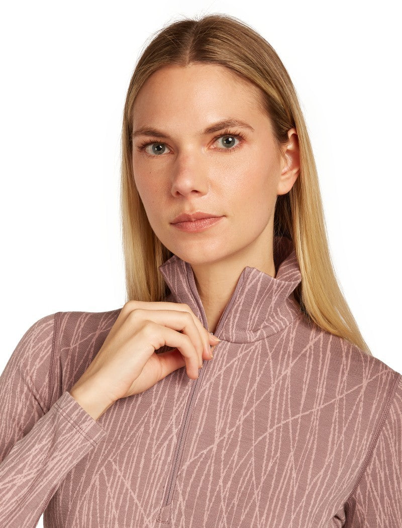 Merino 260 Tech Vertex LS Half Zip - GRX1 - Womens - summit / blush / jacquard 1