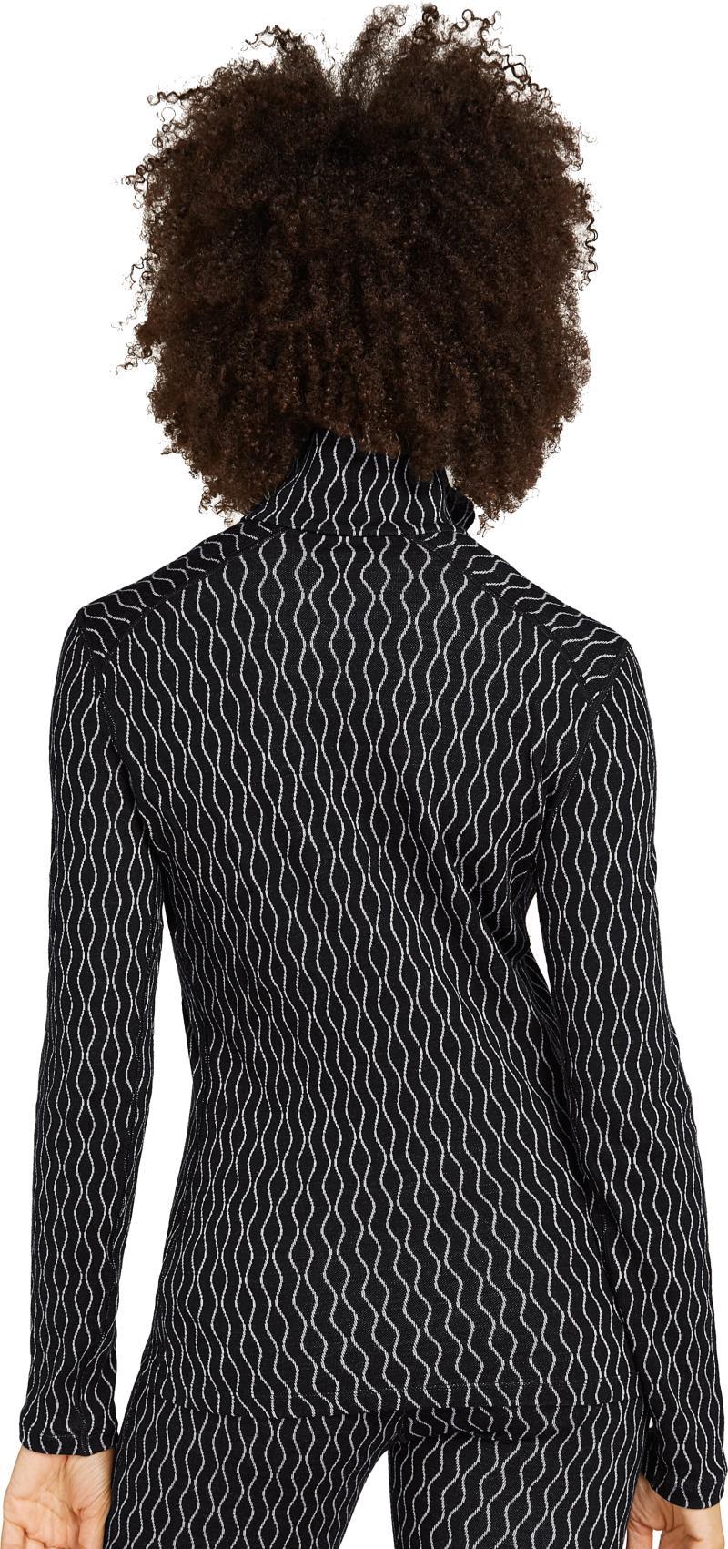 Merino 260 Vertex LS Half Zip - On-Piste - Womens - black / snow / jacquard 1