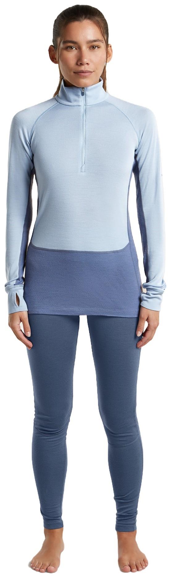 Merino 260 ZoneKnit LS Half Zip - Womens - dawn / zinc blue / cb 1