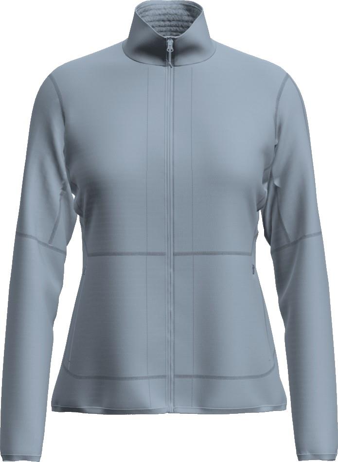 Merino 400 RealFleece Descender LS Zip - Womens - zinc blue 1