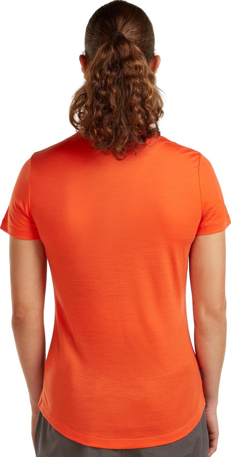 Merino Blend 125 Cool-Lite Sphere SS Tee - Across the Peaks - Womens - fervid 1