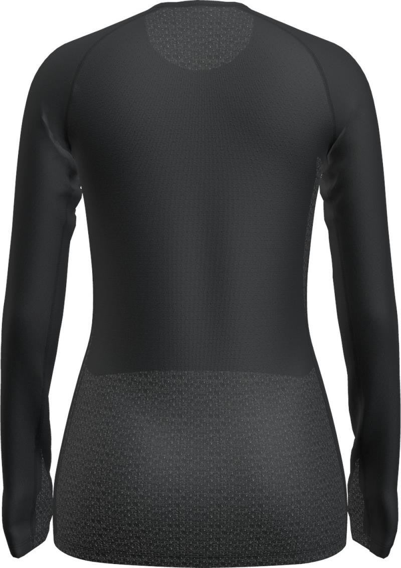 Merino Blend 125 ZoneKnit LS Crewe - Womens - black 1
