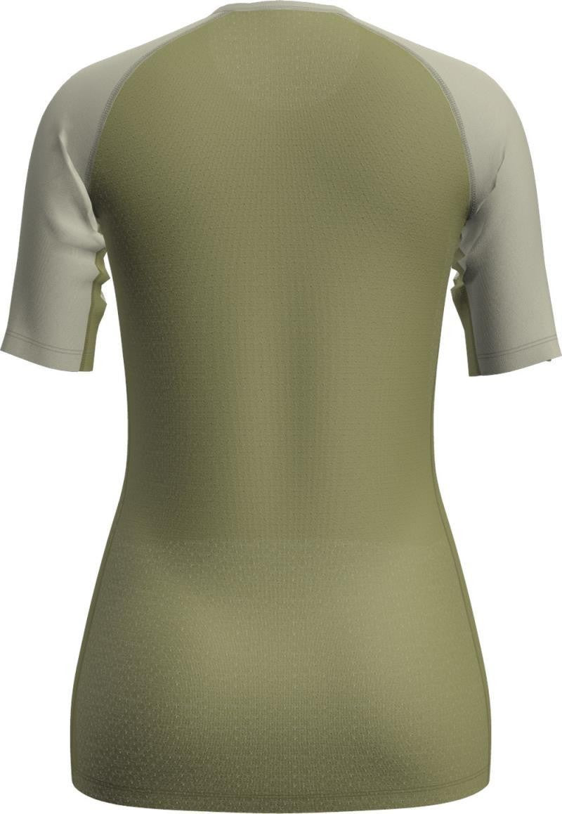 Merino Blend 125 ZoneKnit SS Crewe - Womens - olive / ashen / cb 1