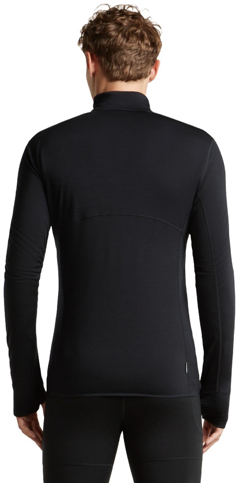 Merino Blend 200 RealFleece Descender LS Half Zip - Mens - black 1