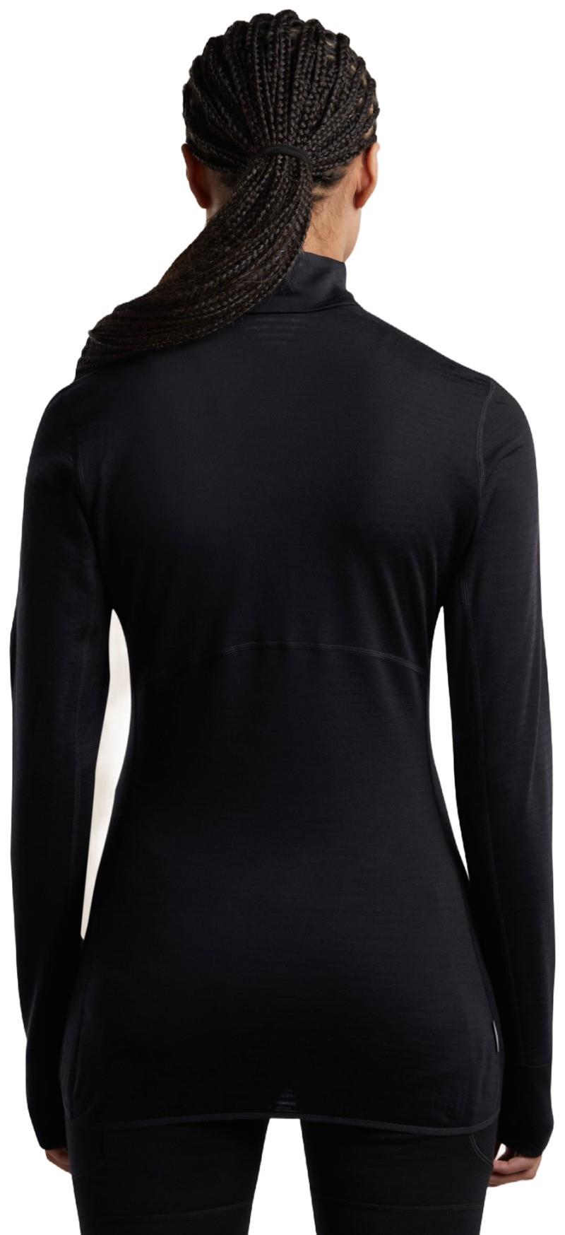 Merino Blend 200 RealFleece Descender LS Half Zip - Womens - black 1