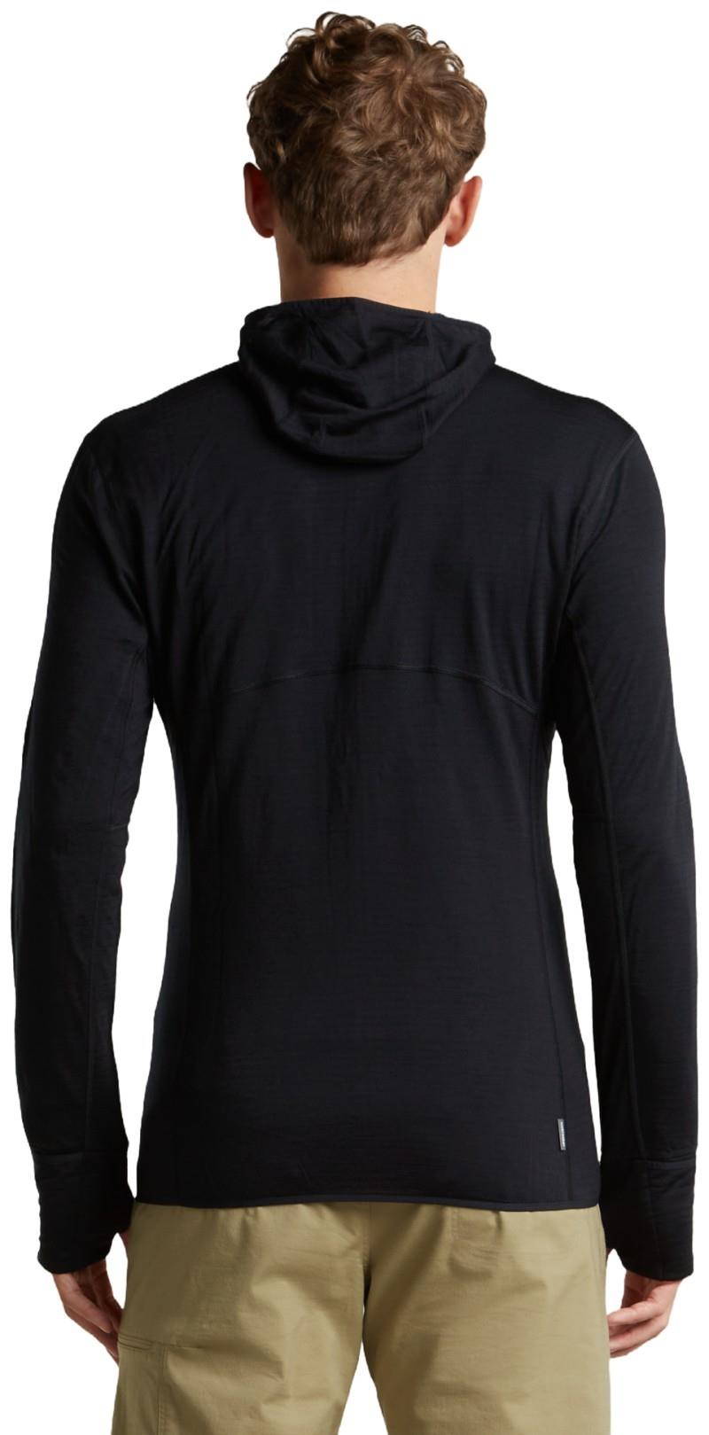 Merino Blend 200 RealFleece Descender LS Zip Hoodie - Mens - black 1