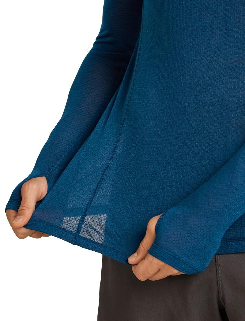 Merino Blend 75 Cool-Lite Featherlight LS Crewe - Mens - atlantis 1