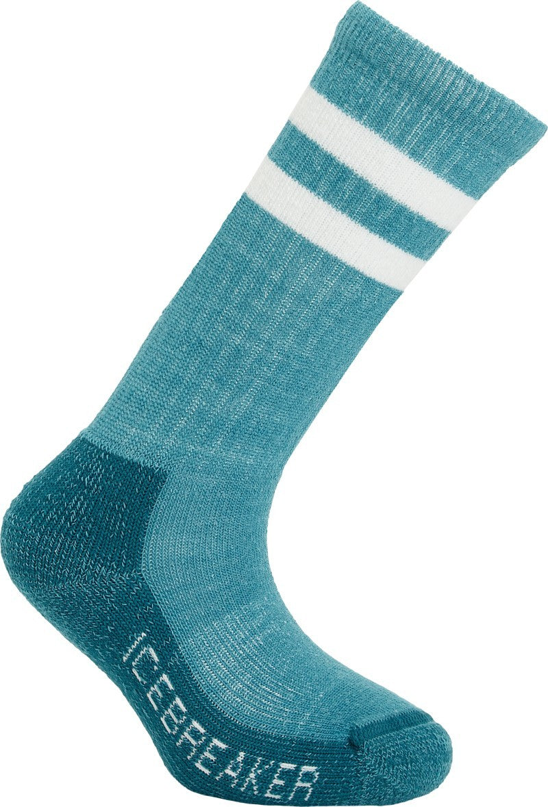 Merino Blend Hike Crew Socks - Light - Kids - topaz / snow 1