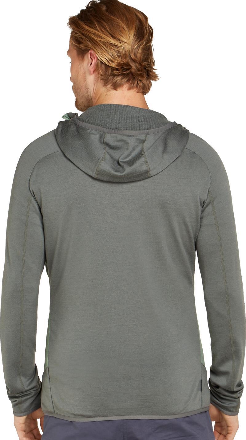 Merino Blend Quantum Hybrid LS Zip Hoodie - Mens - galaxy / moss / cb 1