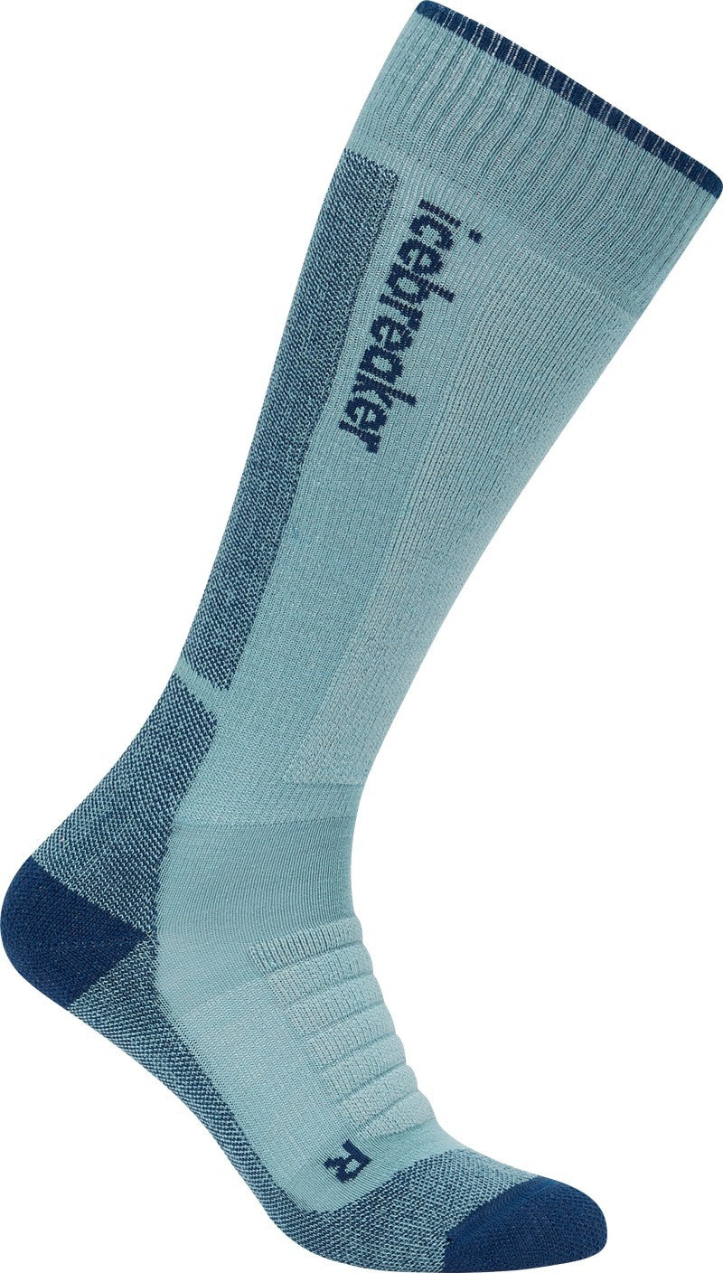 Merino Blend Ski+ Over the Calf Socks - Medium - Womens - hydro / atlantis / ether 1