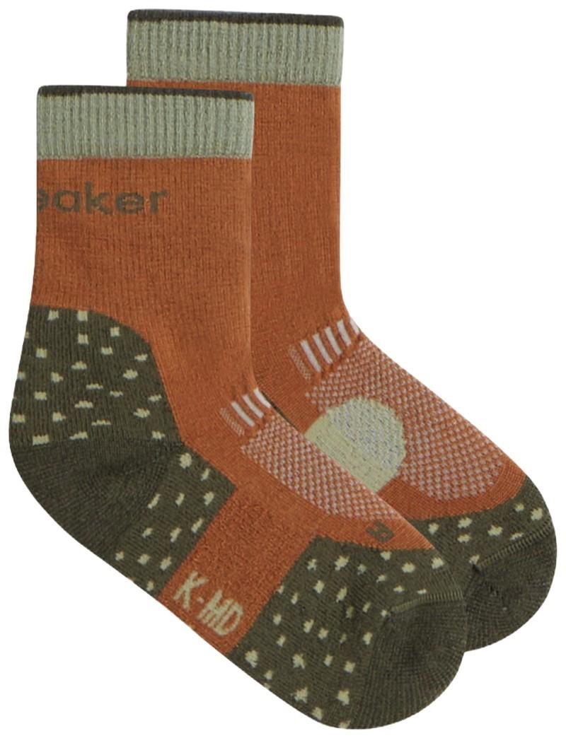 Merino Hike+ Crew Socks - Light - Kids - trail / dark loden / lichen 1