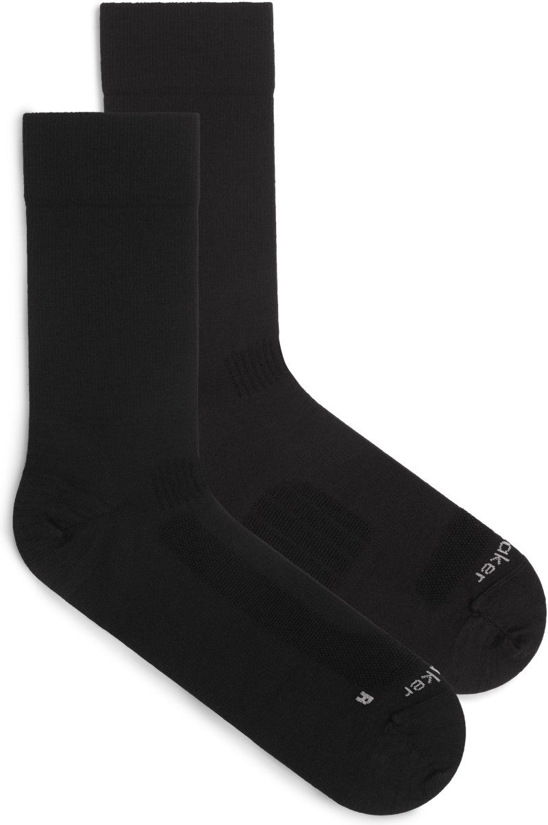 Merino Hike+ Liner Crew Socks - Mens - black 1
