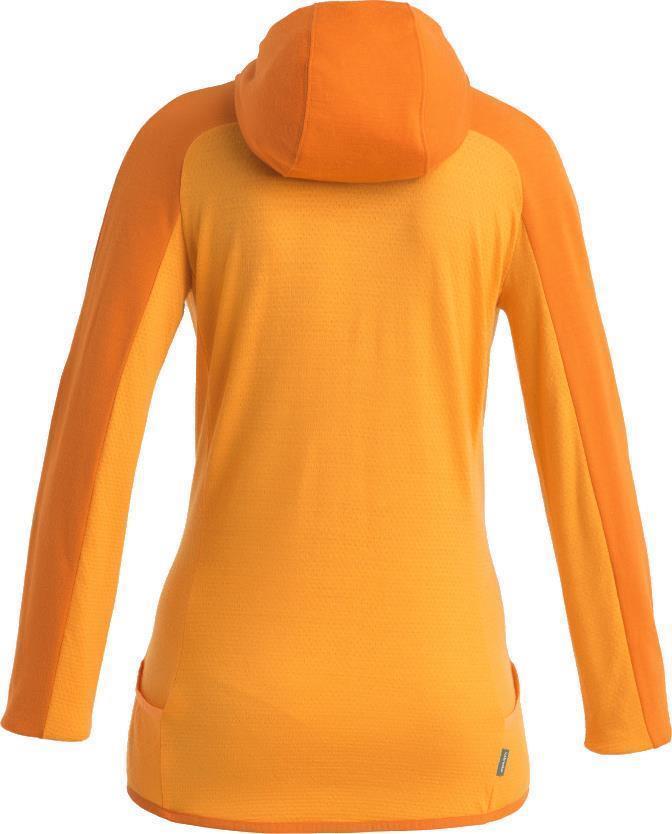 Merino Quantum ZoneKnit LS Zip Hoodie - Womens - Earth / Solar / CB 2