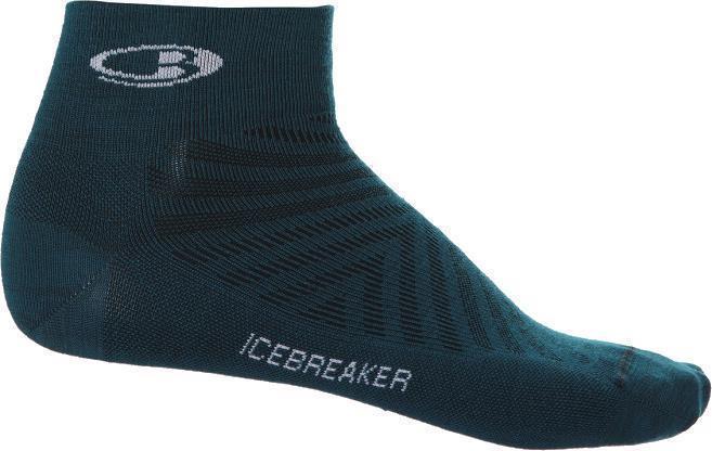 Run+ Mini Socks - Ultralight - Mens - Green Glory / Snow 1