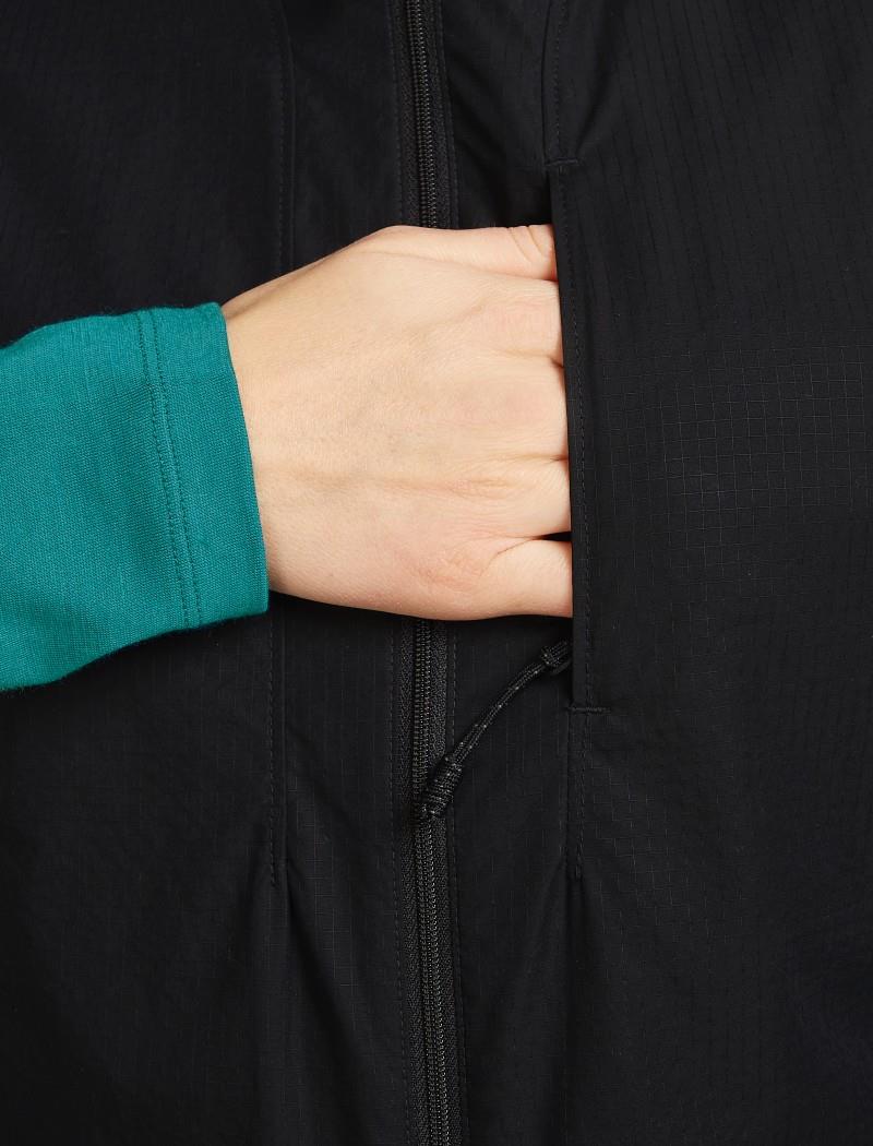 Shell+ Cotton Elevation Windbreaker Vest - Womens - black 1