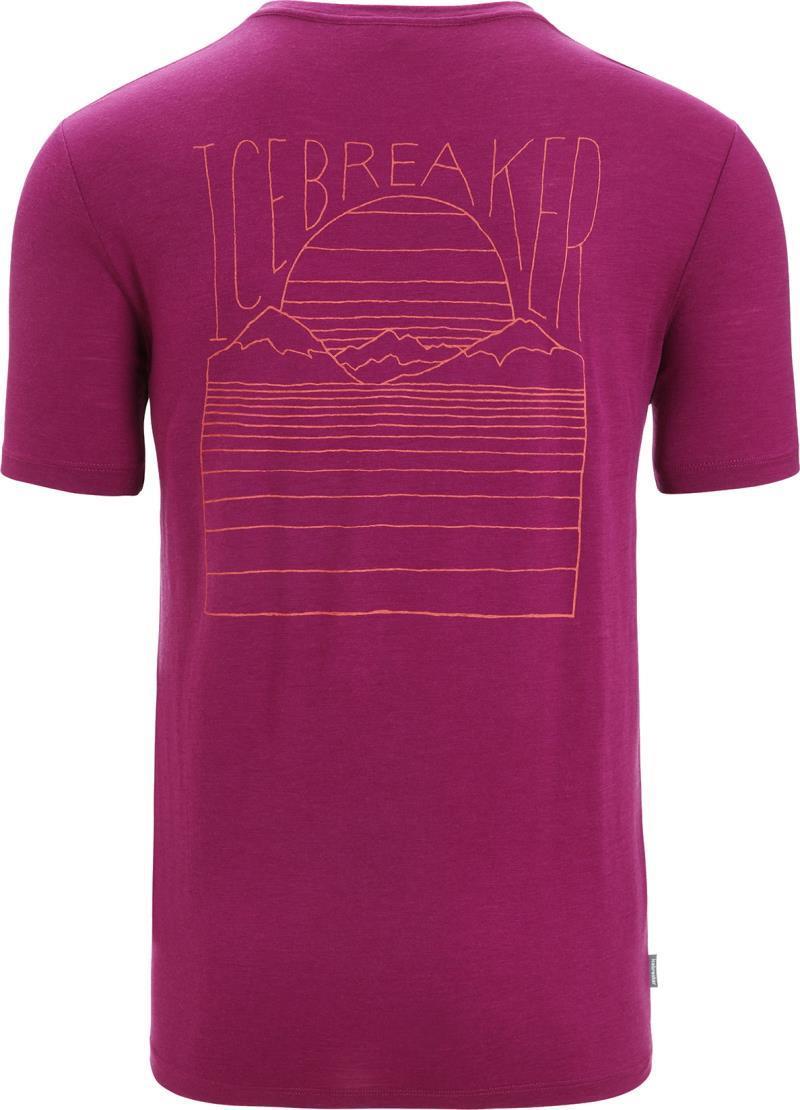 Tech Lite II SS Tee - Mountain Sunset - Mens - Go Berry 2