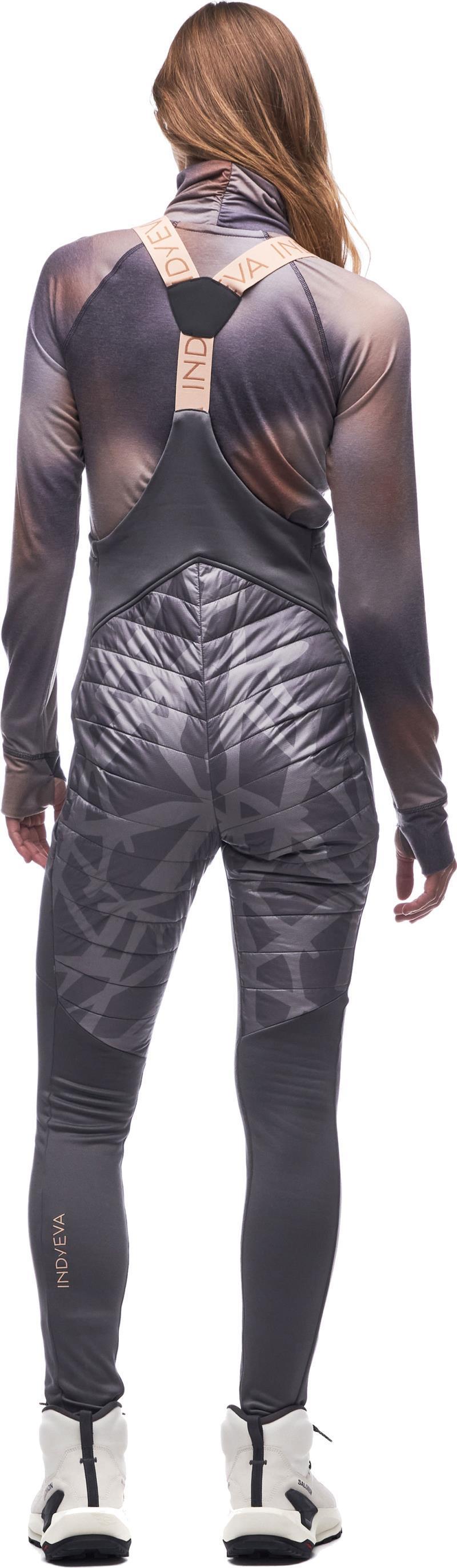Boon Insulated Fleece Bibs - Womens - Zinc Root / Storm Sky CB 3