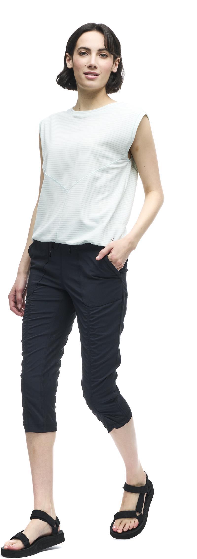 Goma Sleeveless Shirt - Womens - Celeste Wave Stripe 4