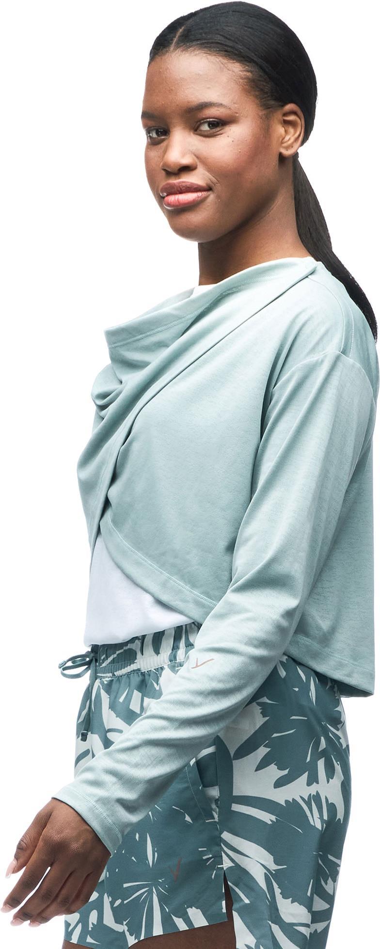 Milima LS Crop Cardigan - Womens - Raindrop 5