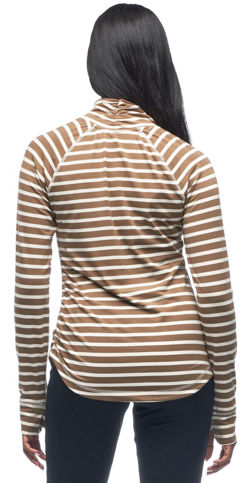 Riga II Turtle Neck Top - Womens - amber / rain stripe 1