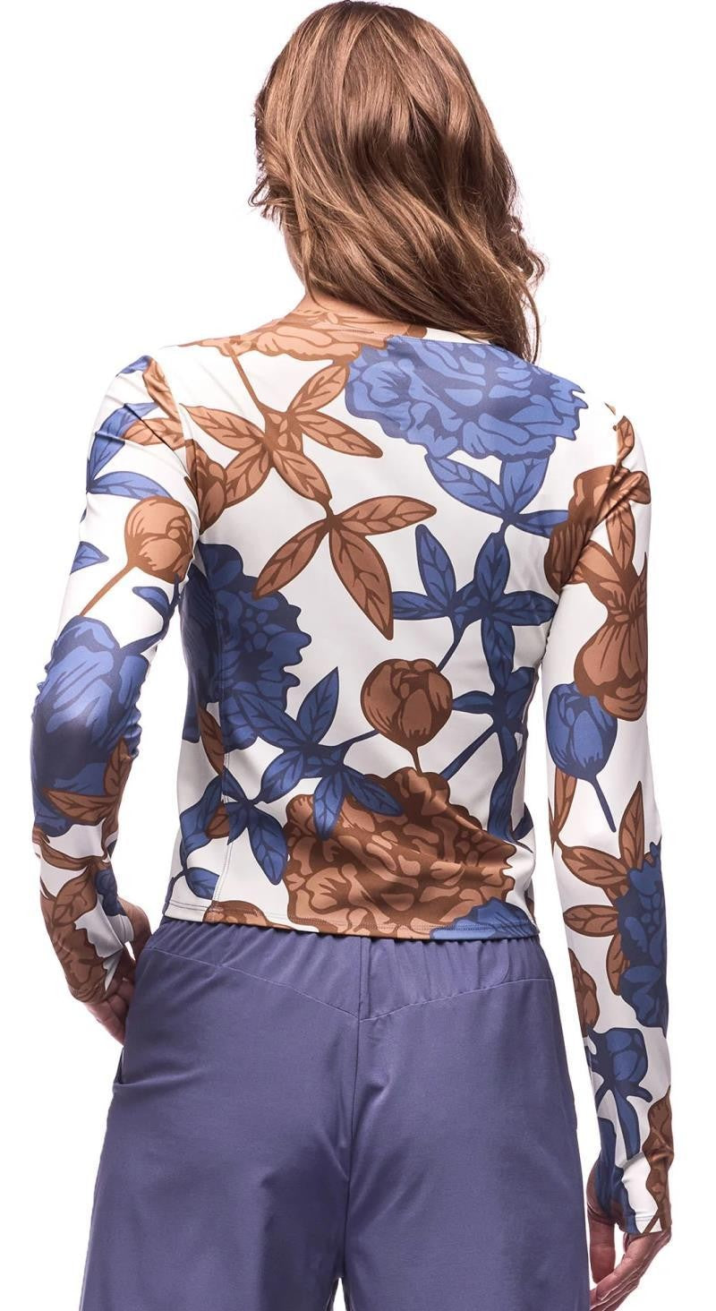 Rio Rashguard - Womens - lagon peony print 1