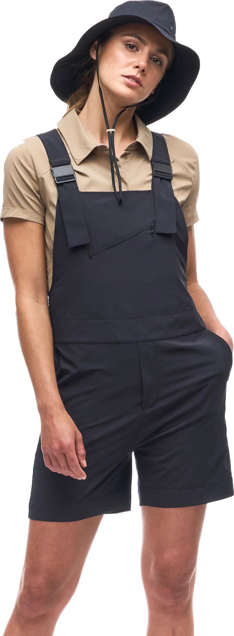 Vane Short Overalls - Womens - Black 1