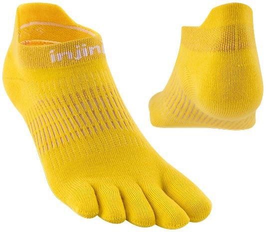 Run Lightweight No-Show Socks - Womens - lemon 1