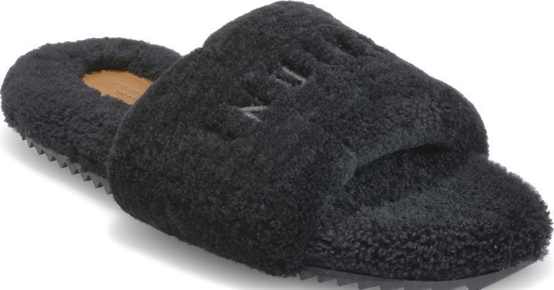 Cozy Curly Slippers - Mens - black 1